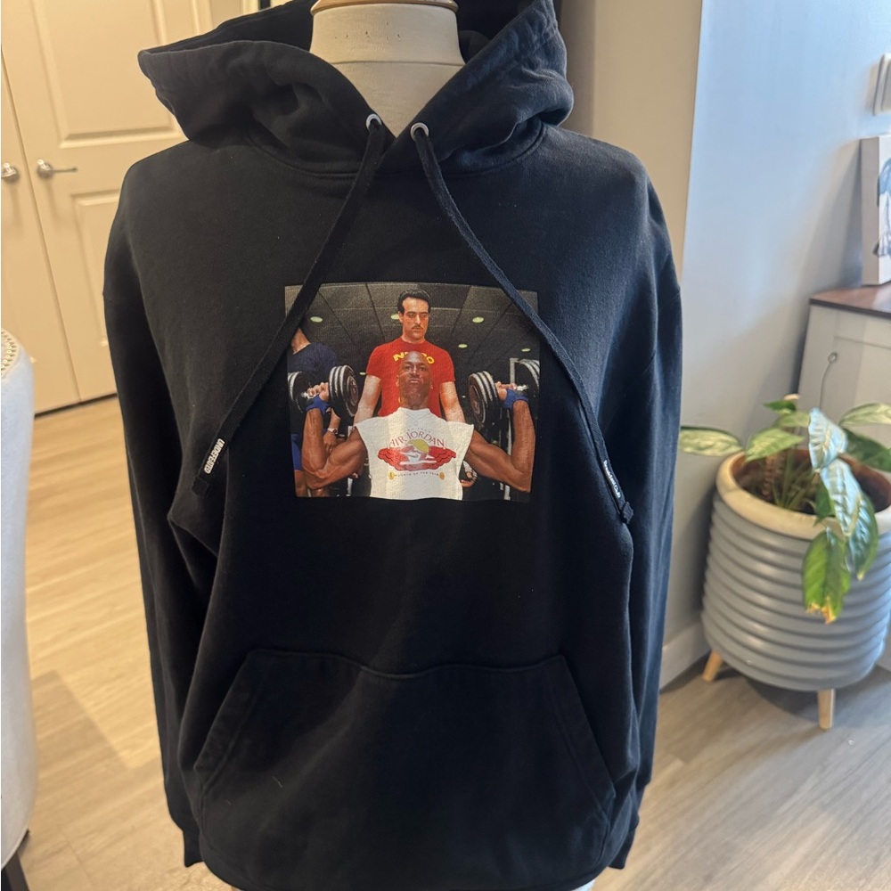Black Jordan Graphic Hoodie for Men